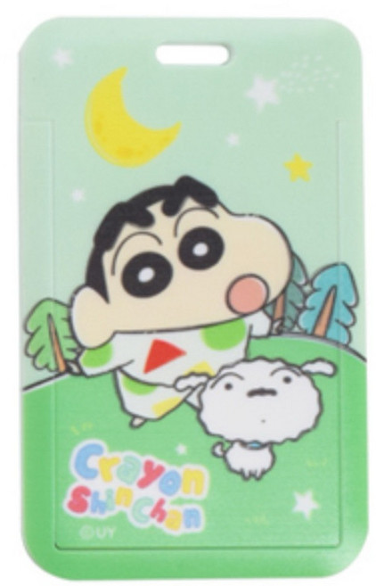 Crayon ShinChan 蠟筆小新 直式滑蓋證件卡夾 硬式ID卡套