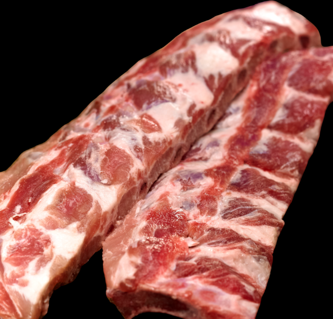 최고기나라 돼지고기 흑돼지 듀록 등갈비 수입 통 쪽갈비 3kg, 등갈비(통원육), 1개