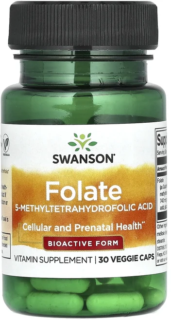 단백질 비타민 철분 마그내슘 칼슘 Swanson 엽산 베지 캡슐 30정(1정당 DFE 680mcg) 고루고루섭취해주세요, Swanson엽산베지캡슐30정1정당DFE680mcg, 1개 - 쿠팡