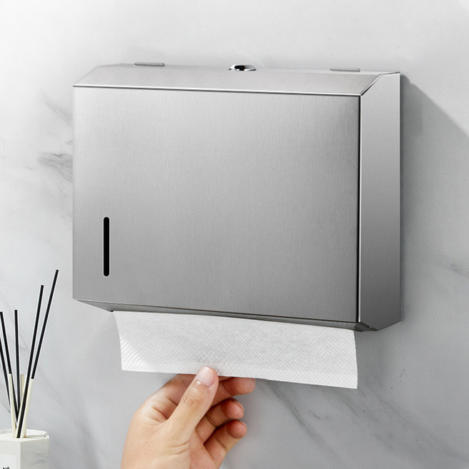 스텐 핸드타올 케이스+무타공나사X4개, 1개, 유광