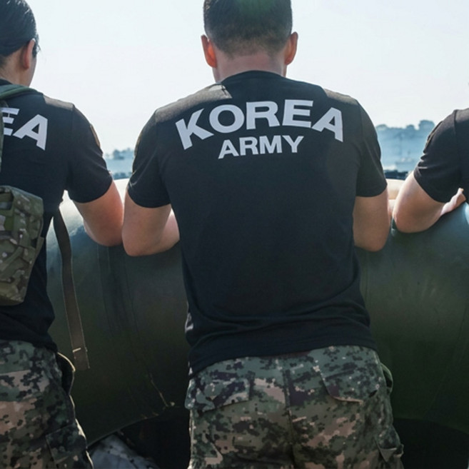 쿨링 국내생산100% 기능성 ROKA 군대티셔츠 반팔티 다 KOREA ARMY 로카티 단체 반티 아미 군인