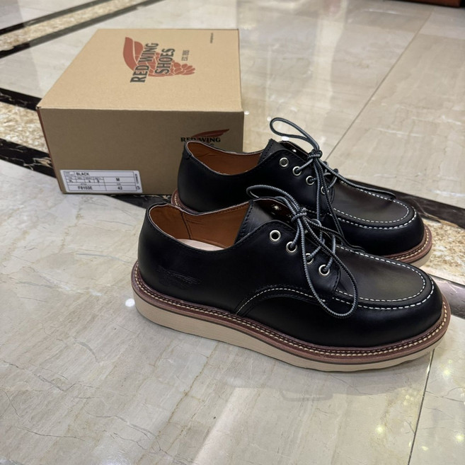 red wing shoes SS24 남성 단색 스니커즈 블랙 8090