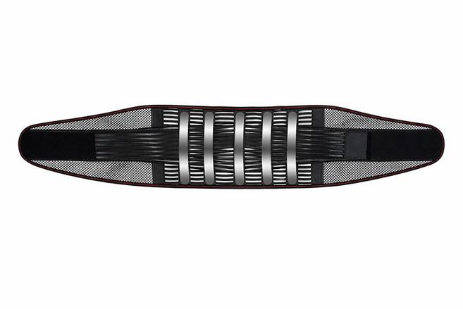 베리온 스틸 지지대 메쉬 허리보호대, 블랙, 1개