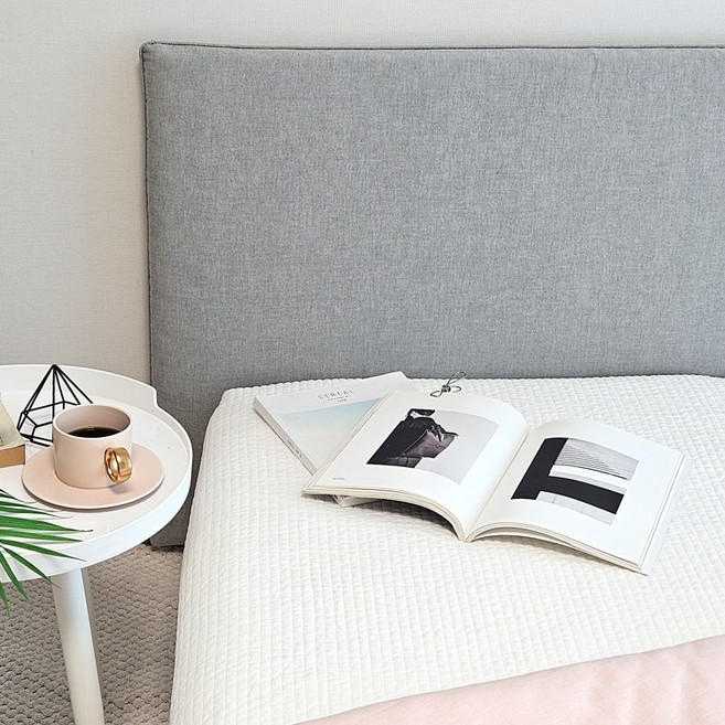 데코코 멜란 심플 슬림 침대 헤드보드-3color 헤드쿠션, 연핑크