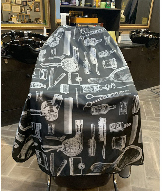 바버샵 커트보 미용실 롱컷트보 케이프 이발보 가운, 06디자인 길이160cm, 1개