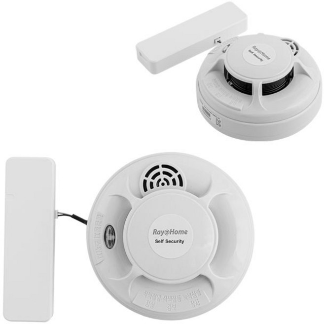 레이홈 IoT 스마트 화재경보기 연기감지기 광전식 경보기 센서 단품(스마트허브 연동시 핸드폰 알람), RAY-FIR2