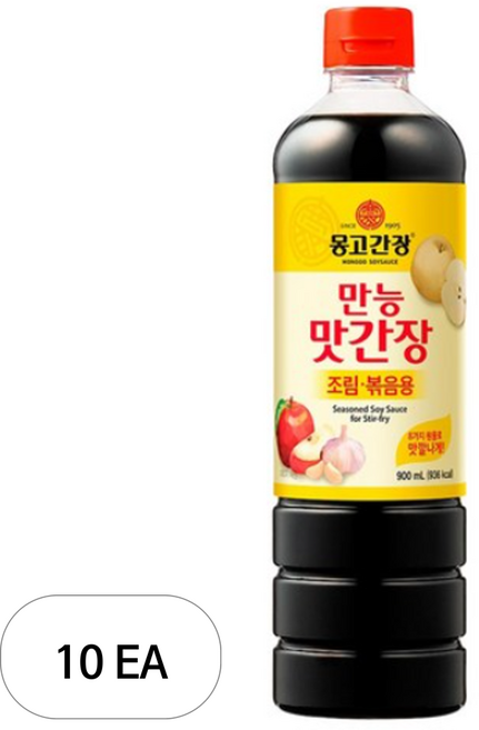 몽고식품 맛간장 조림 볶음용 만능간장, 900ml, 10개