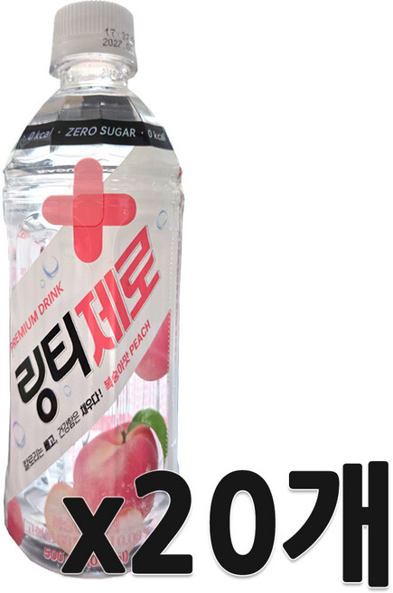 링티 제로 복숭아, 500ml, 20개