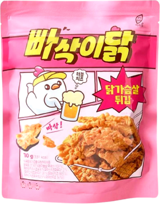 빠삭이닭 닭가슴살 튀김 더블치즈, 1개, 70g