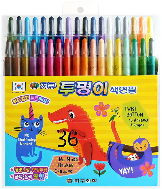 지구화학 투명이 색연필, 36색, 1개