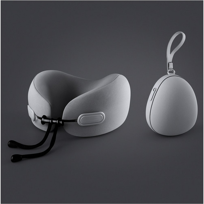 데이엔 여행용 U자형 메모리폼 목쿠션 목베개, 그레이