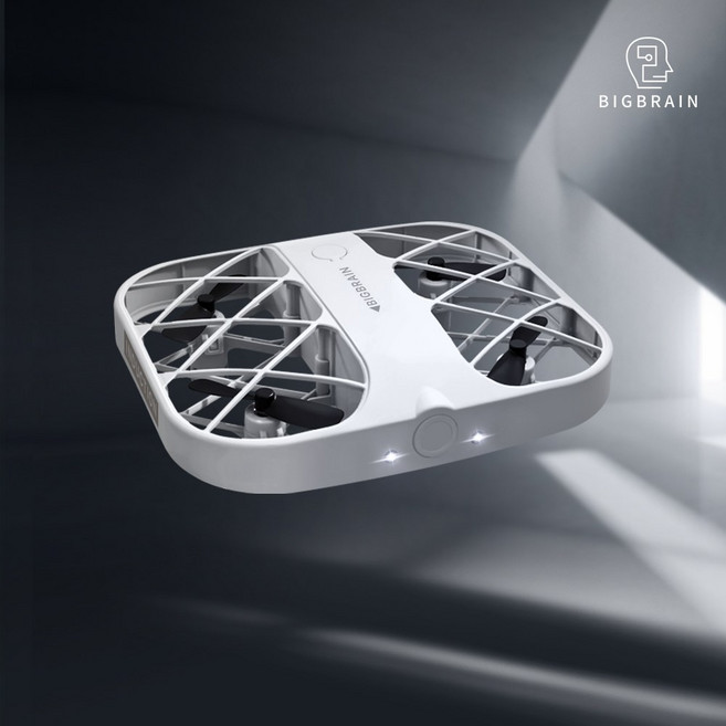 빅브레인 스마트 미니드론 입문용 장난감 선물 어린이, 화이트, 1개