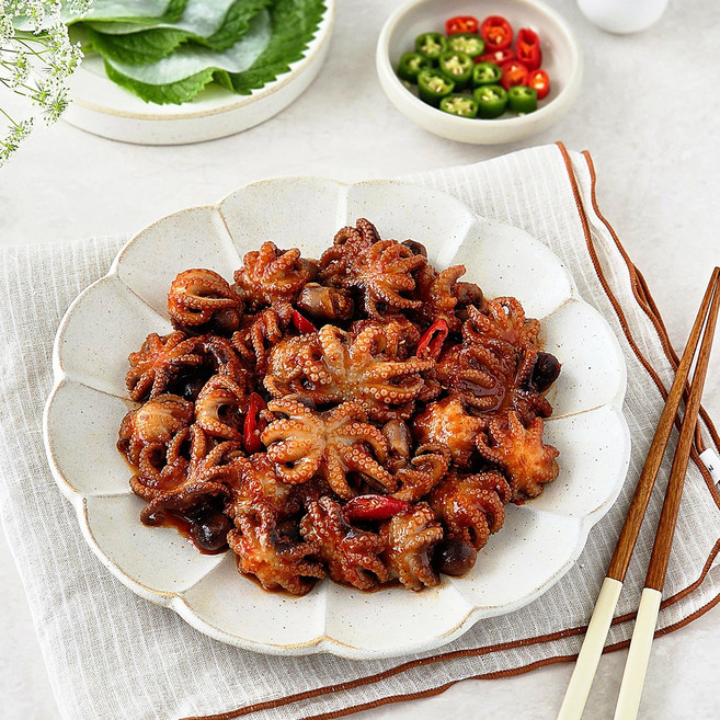 집콕집국 불쭈꾸미볶음 즉석조리 간편식 밀키트, 350g, 3개