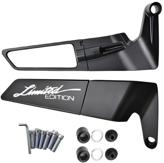 조정 가능한 회전 사이드 미러 고정 날개 백미러 PCX 125 PCX125 PCX 150 PCX150 160 PCX160 오토바이, 1개