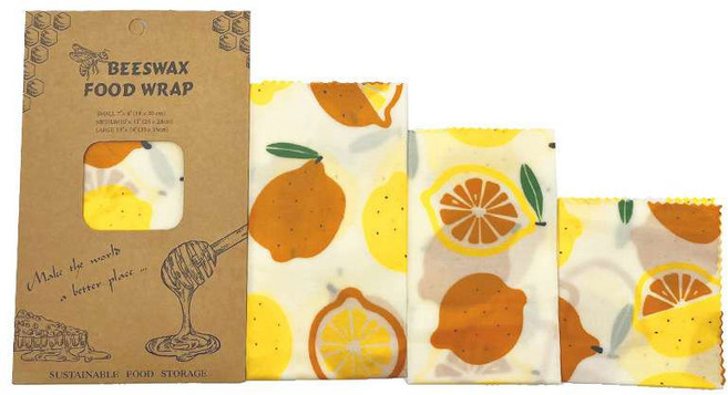 (2세트) 밀랍포장 비즈왁스 페이퍼 3종 패키지, 2개, 클래식 레몬 3종 세트