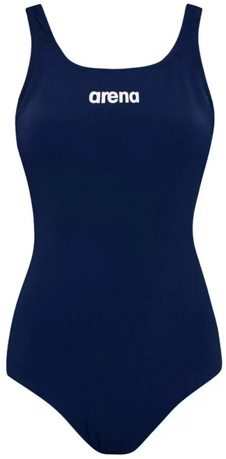 arena 女士連體泳衣 顯瘦露背 專業運動泳裝, 海軍藍