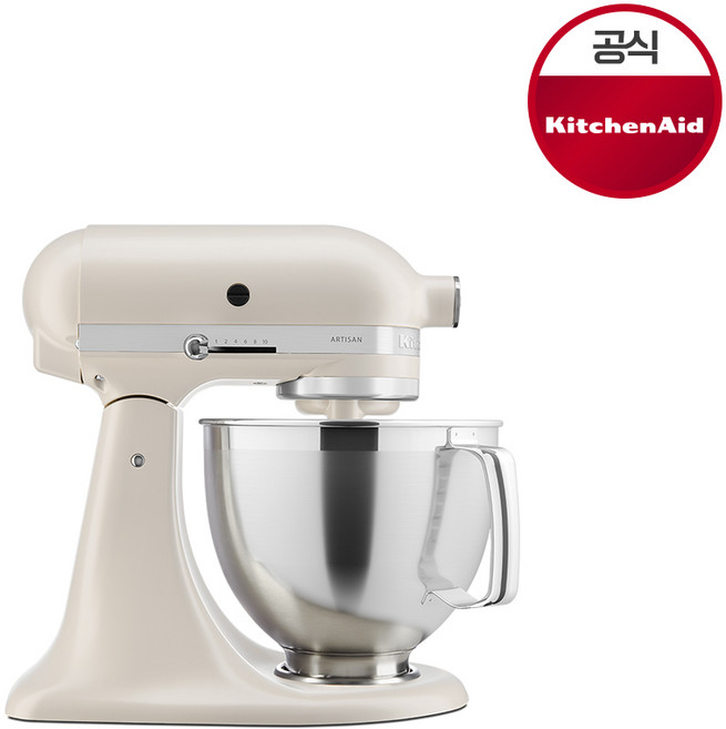 키친에이드 아티잔 4.8L 5쿼터 틸트헤드 스탠드믹서 밀크쉐이크195(5KSM195PSWMH), 밀크쉐이크 (5KSM195PSWMH)