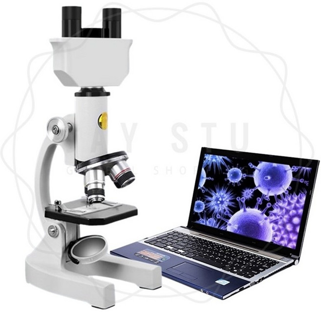 제이스튜 초광각 양안 현미경 2024년형 스마트폰 PC 디스플레이 연결 풀세트, 12만배 보급형+PC용 접안렌즈+가방 세트