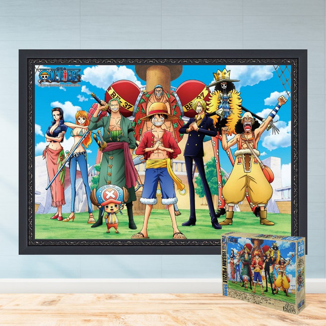 모두의취미 최고선원 1000P 원피스 직소퍼즐, 1개, 액자세트(더블블랙), 1000피스