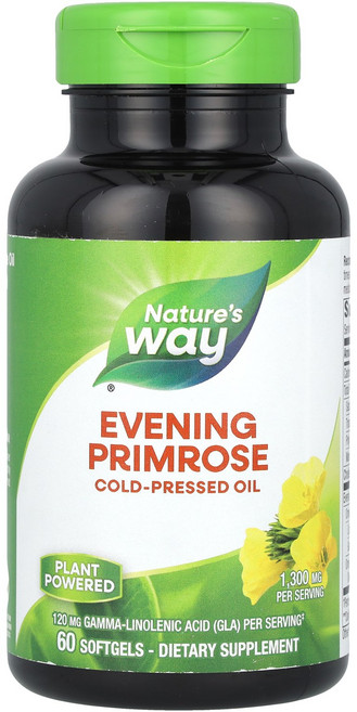 Nature's Way 달맞이꽃 최대 강도 1 300mg 소프트젤 60정 Way (네이처스 웨이), 1개