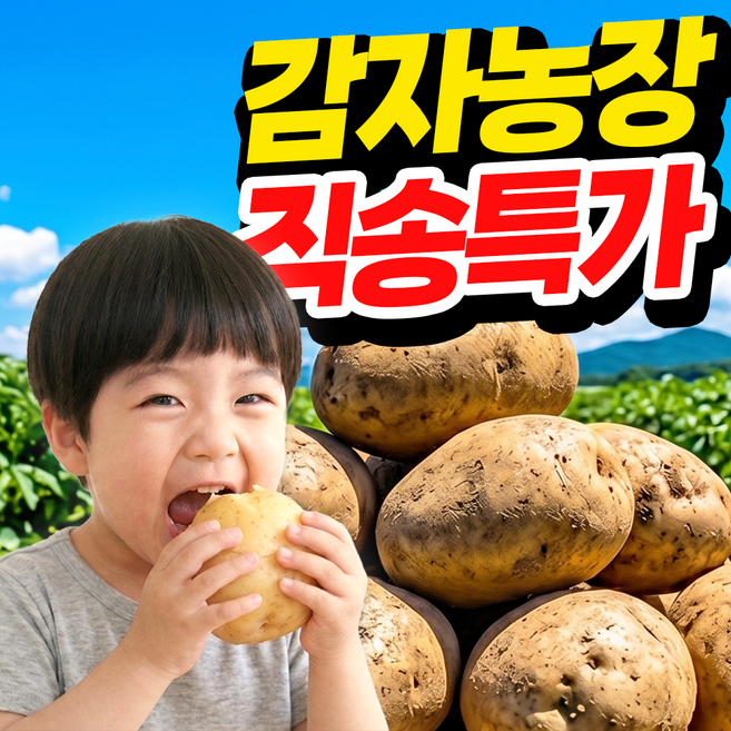 [농장직송] 26년 포슬달큰 햇감자 국내산, 1박스, 10kg(특대)