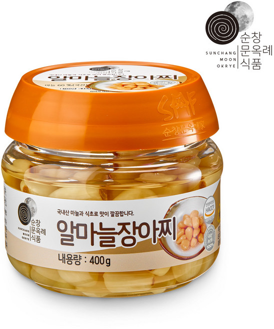 순창문옥례식품 알마늘 장아찌 400g 국내산 마늘 사용 명인 장맛 아삭한 식감, 2개