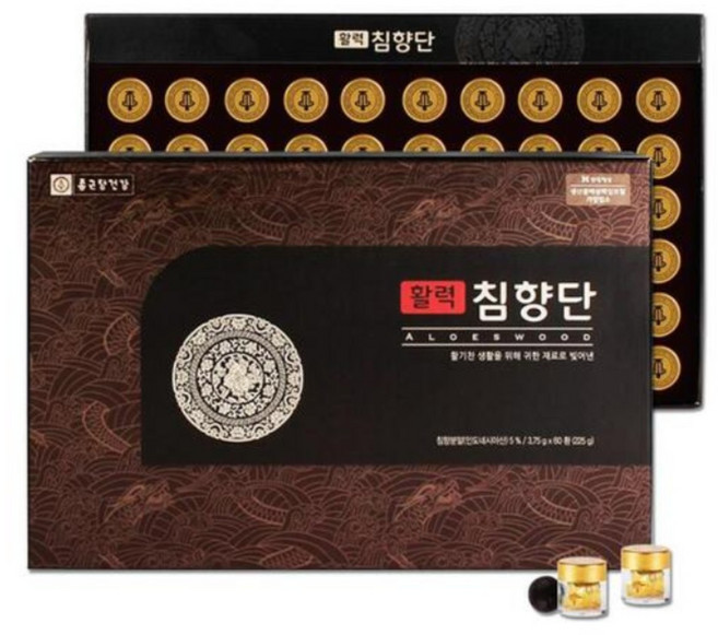 종근당 건강 활력 침향단 3.75g x 60환 10박스 침향환 단체 직원 새해 설날 추석 선물세트 전용쇼핑백, 225g, 10개