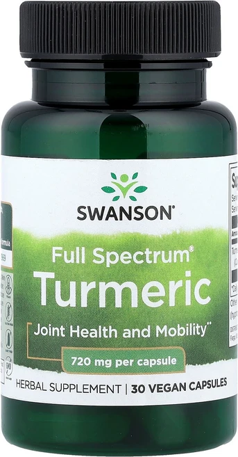 스완슨 Swanson Full Spectrum® 강황 720mg 베지 캡슐 30정125366원산지:기타, 1개 - 쿠팡