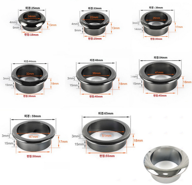 홀마갑캡 18~45mm 책상 탁자 테이블 케이블 선정리 마우스 키보드선 인테리어 스피커 티비장 수납장, E 40MM, 1개