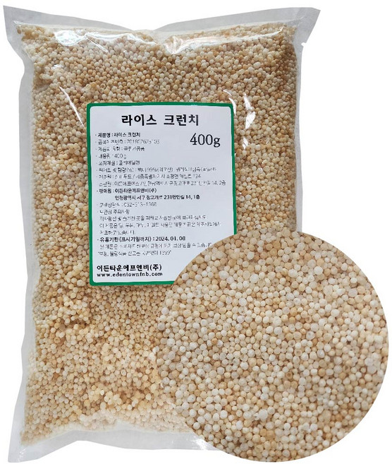 라이스크런치 400g 쌀 크런치 베이크 토핑, 1개