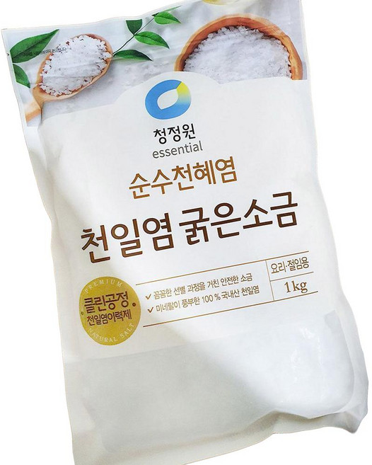 대상 굵은 소금 1K 업소용 천일염 조리용 소금, 1kg, 1개