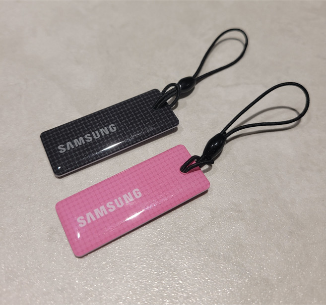 삼성 디지털도어락 고리형 카드키 2개(블랙+핑크) 세트, 1개, 삼성에폭시고리형 2개(블랙+핑크) 세트