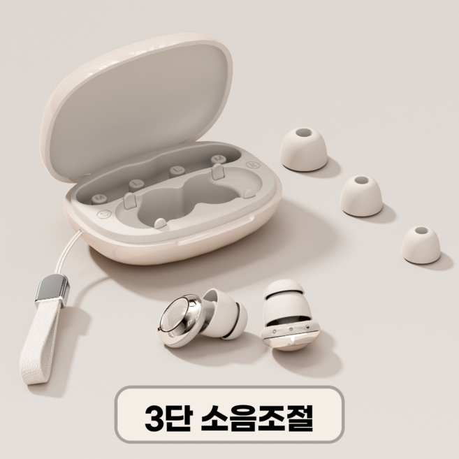 랩리움 3단 소음차단 수면 귀마개 이어플러그, 1세트, 화이트
