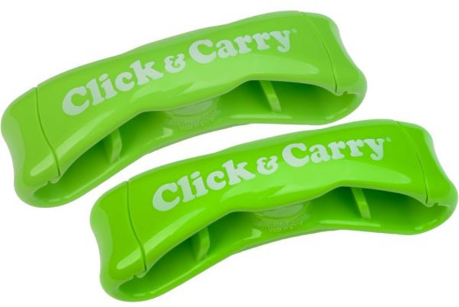 클릭앤캐리 비닐봉투 손잡이 어깨패드 장바구니 그립 다용도 그립 가방홀더, 1개, Green