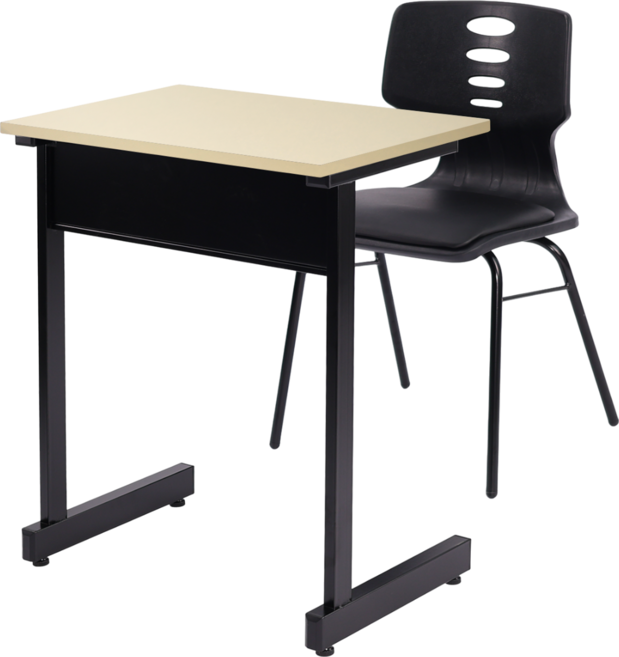 스튜디오칼츠 학원용 책상 의자 세트 202 DESK + 102 Chair SET, 베이지, 모카 브라운