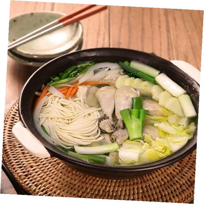 칼국수 2인분 닭한마리 밀키트 야채 닭고기 대파 양파, 1개, 1.28kg