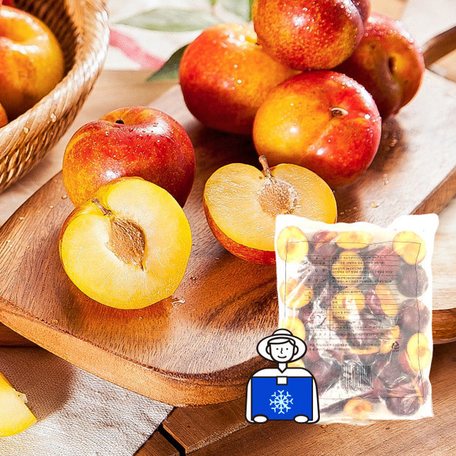 씨제거한 냉동 자두 하프컷 1kg 첨가물 제로