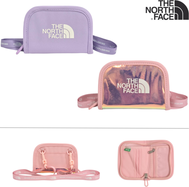 [백화점 상품] 노스페이스 키즈 월렛 지갑 목걸이 가방 어린이 아동 (2종 택1) OS042