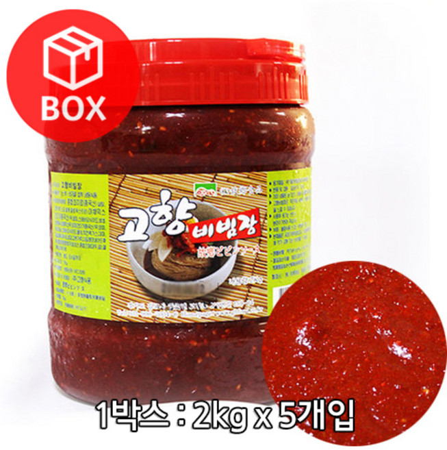 고향 옛맛 비빔장 2kg X 5개 (1박스), 2L
