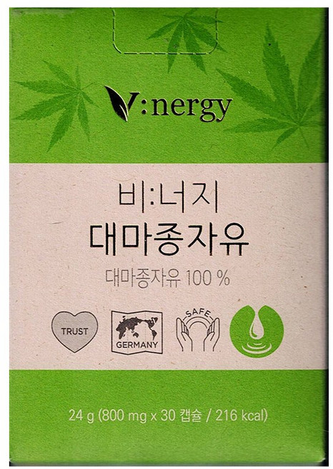 비너지 대마종자유 800mg x 30캡슐, 30정, 1개