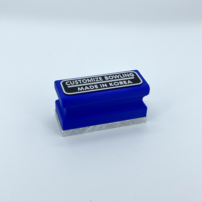 커스터마이즈 볼링 슬라이딩 스톤, 1개, 블랙레터링+블루
