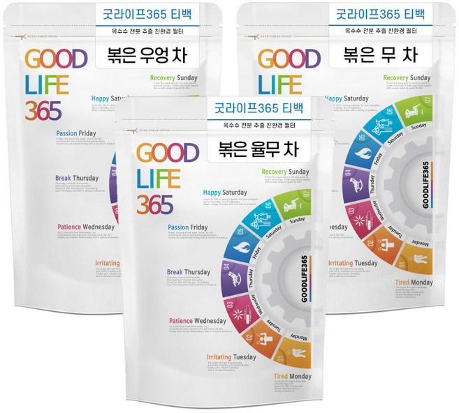 굿라이프365 우엉 무차 율무차 삼각티백 각 50개입, 1개, 2g