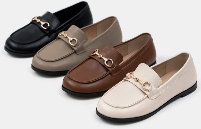 소보제화 그랑드 와이드 여성 클래식 체인 로퍼 1cm