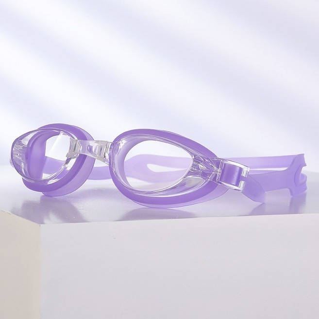 하임하이 방수 김서림방지 물안경 수영 고글 조절 스트랩, 1개, 퍼플