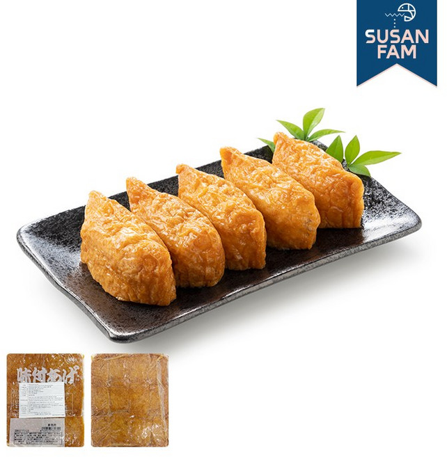 조미유부 650g 60매 사각 대왕유부 오케이유부 냉동 초밥용 일본유부, 1개