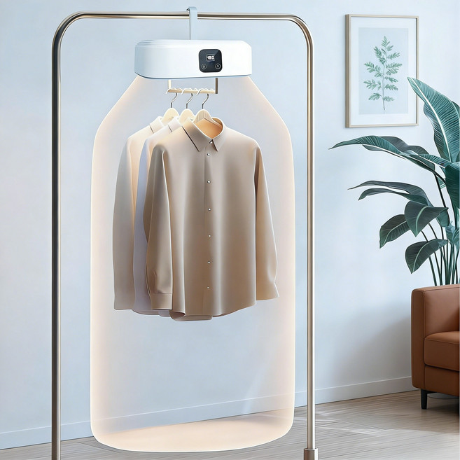 휴대용 건조기 접이식 건조기 스타일러 의류 이불 신발 완벽 건조 여행 필수템, 흰색, AM-400