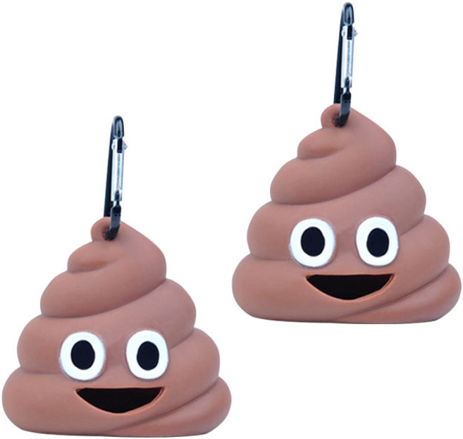 세이코코아 똥모양 배변봉투 케이스, 혼합색상, 1개입, 2개