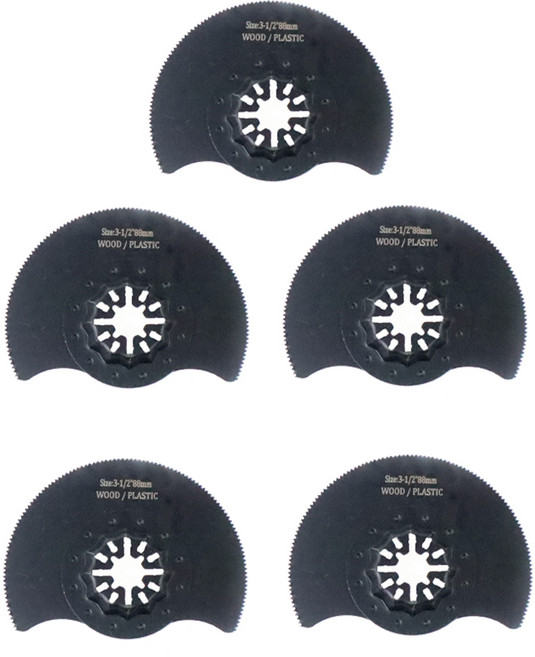 스타락 호환 만능 멀티 커터날 보쉬 파인 마끼다 묶음세트, 9. 반원형 88 mm-5개입, 1세트