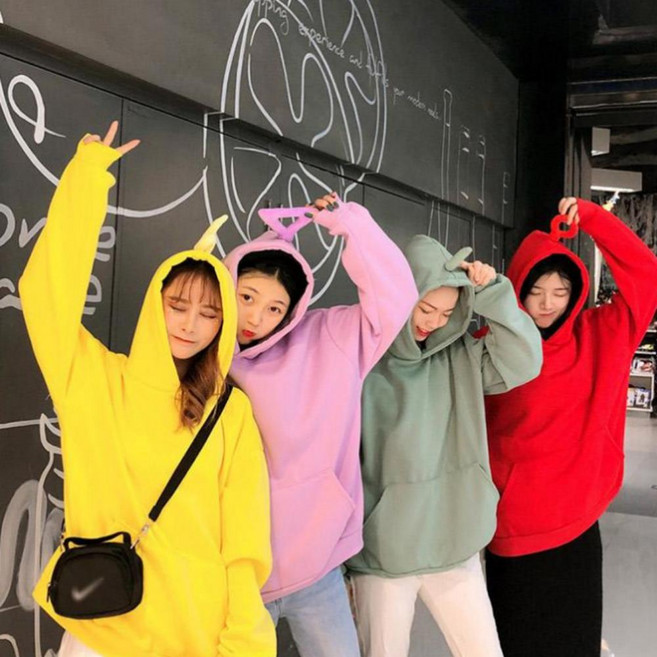 텔레토비 후드티 4color 루즈핏 오버핏 M 2XL 빅사이즈