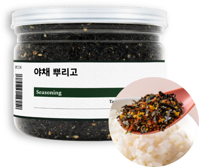 [베리쿡] 아기반찬 후리가케 야채뿌리고, 김반찬, 100g, 1개